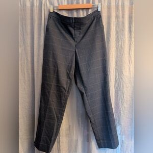 Banana Republic Womens Navy & Grey Checkered Pants